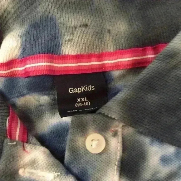New! Gap Tie dye polo shirt - Picture 3 of 5